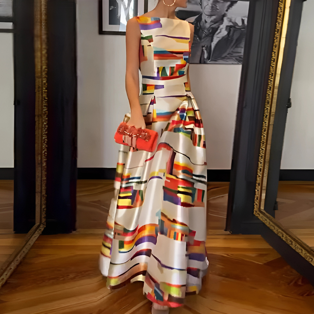 Odelia | Damen Maxi Abendkleid | Ärmellos