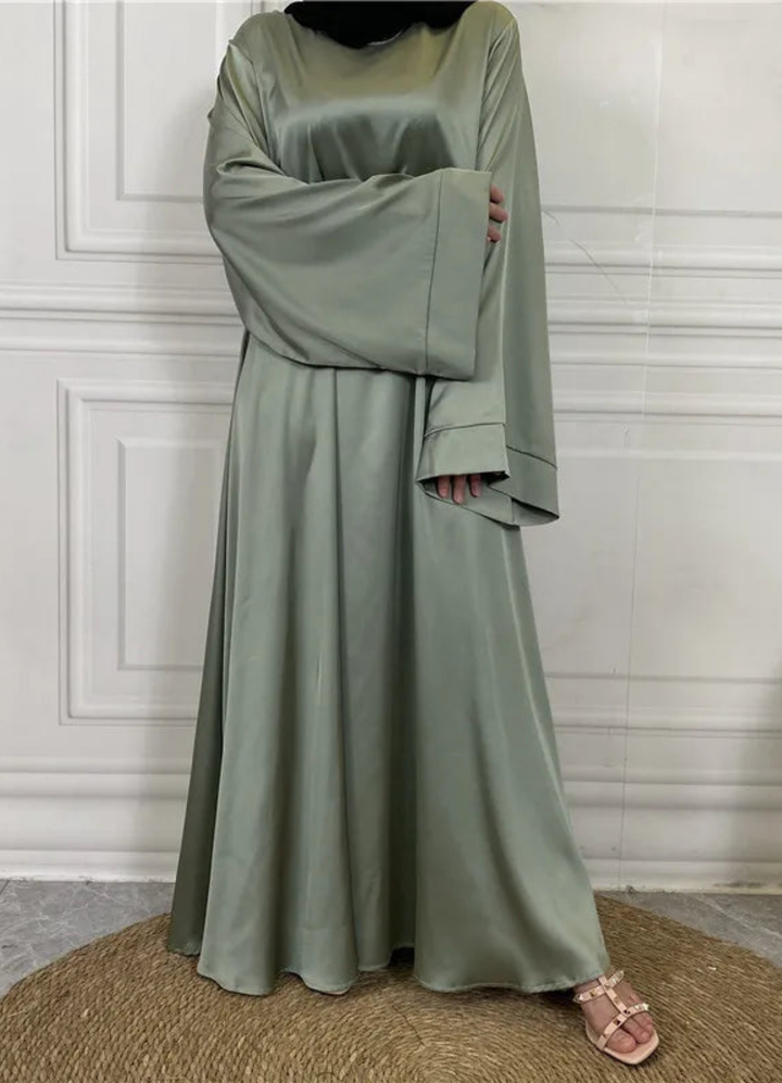 Ulva | Damen Langarm Maxikleid | Lockere Passform