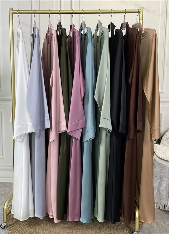 Ulva | Damen Langarm Maxikleid | Lockere Passform