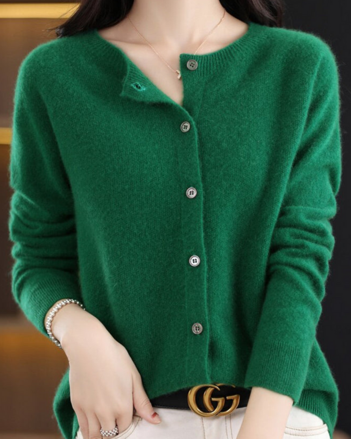 Gretel | Damen Langarm Strickjacke | Bequem