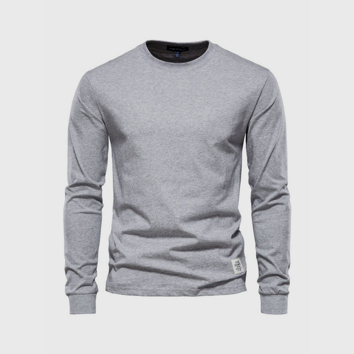Gregor | Herren Basic Langarmshirt | Rundhalsausschnitt