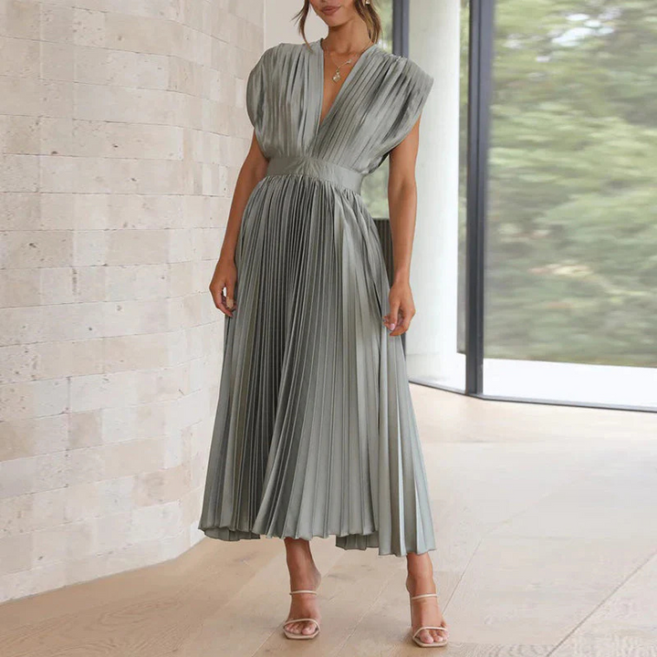 Editha | Abendkleid mit V-Ausschnitt Für Damen | Glamourös