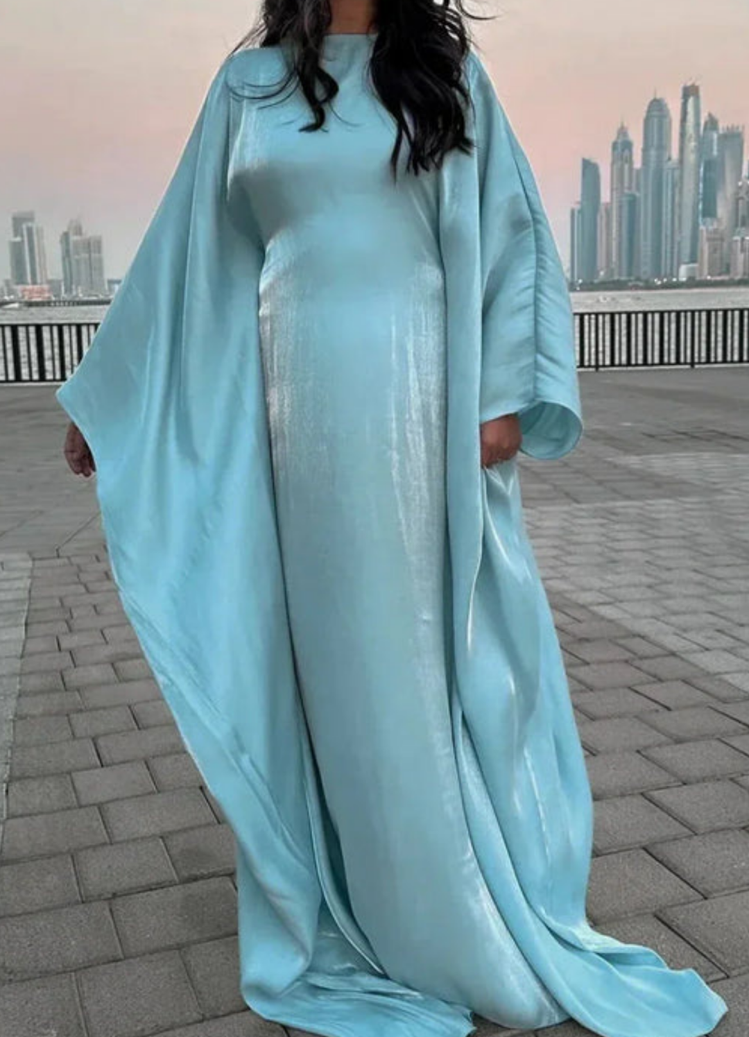 Antje | Damen Abaya Kleid | Fließender Schnitt