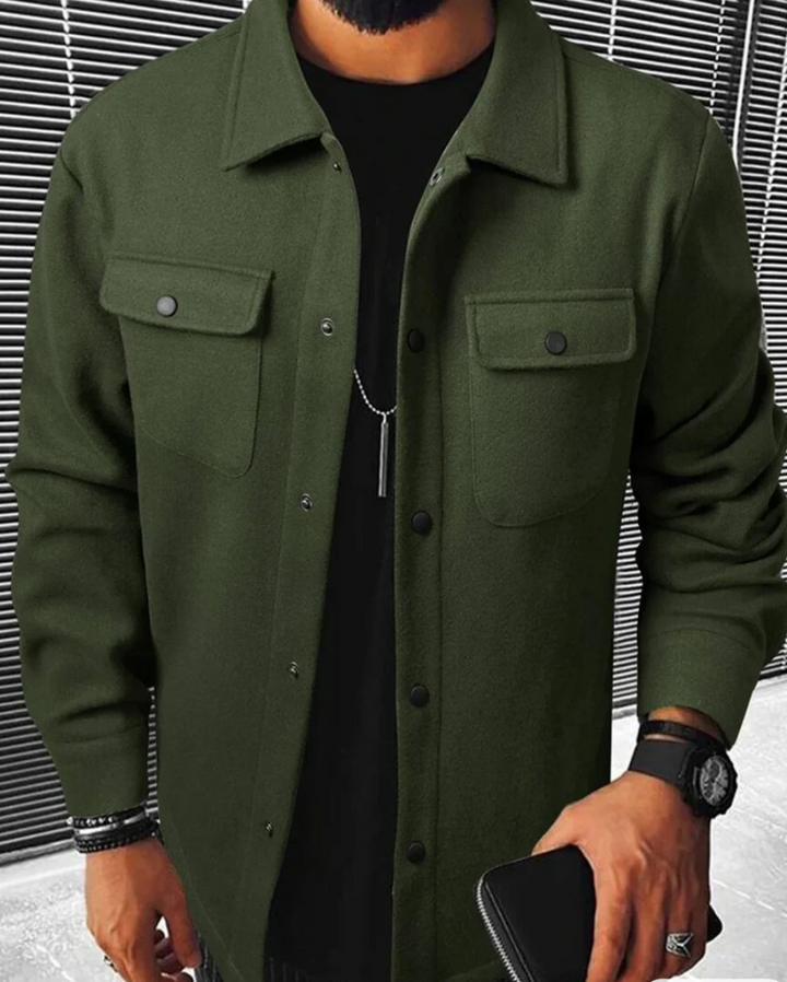 Perkin | Buttoned Shirt Jacket Für Herren | Funktional