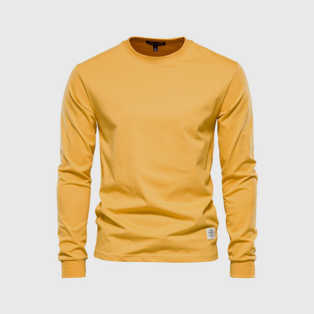 Gregor | Herren Basic Langarmshirt | Rundhalsausschnitt