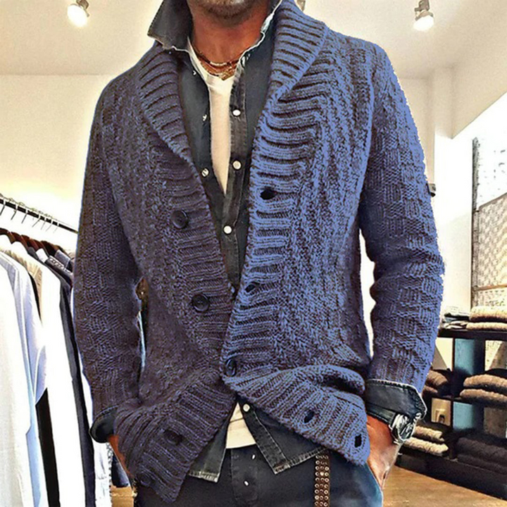 Elfriede | Herren Winter Strickjacke | Warm