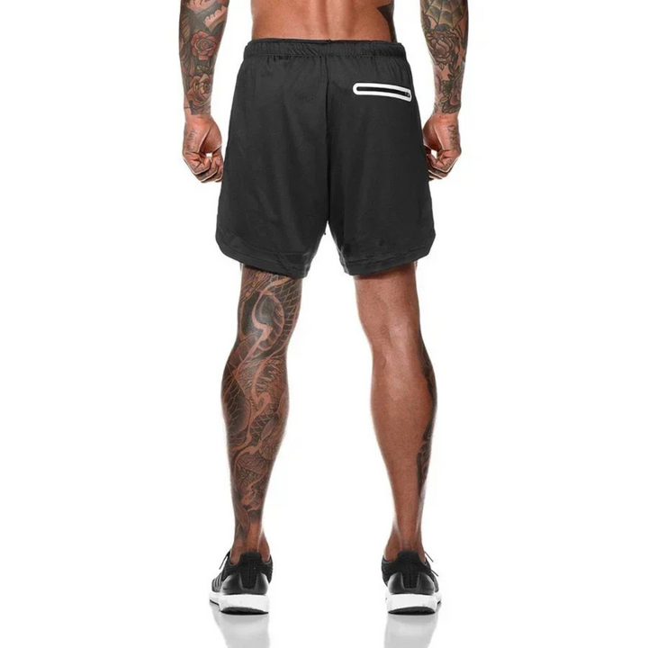 Wolfram | Sportliche Laufshorts Für Herren | Doppellagig