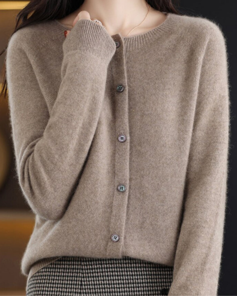 Gretel | Damen Langarm Strickjacke | Bequem