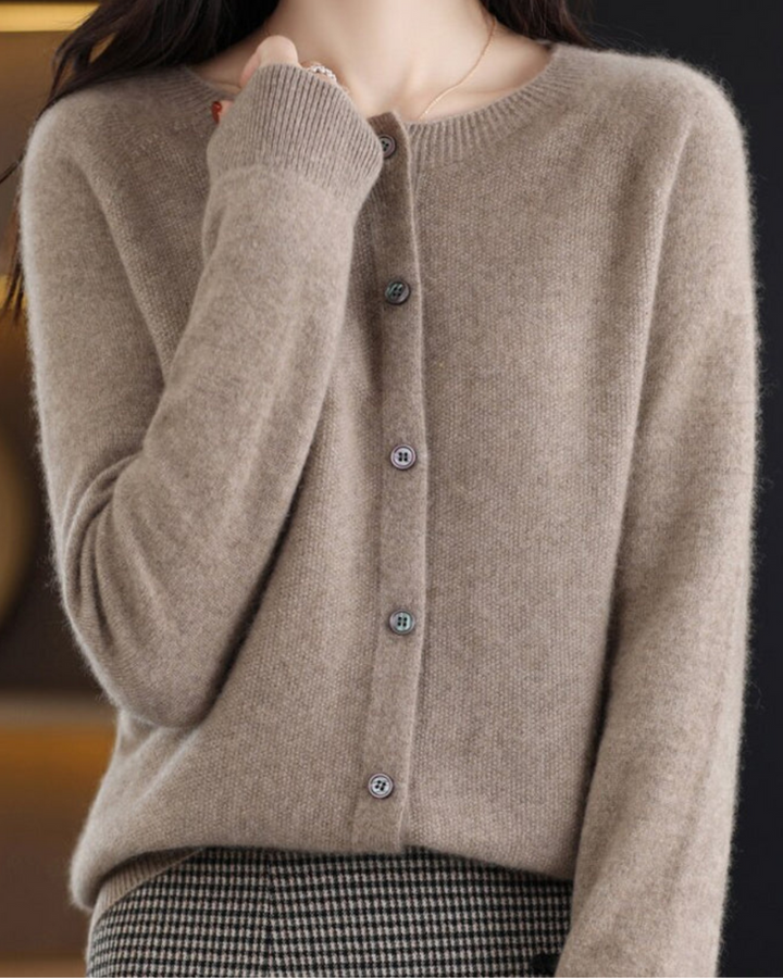Gretel | Damen Langarm Strickjacke | Bequem