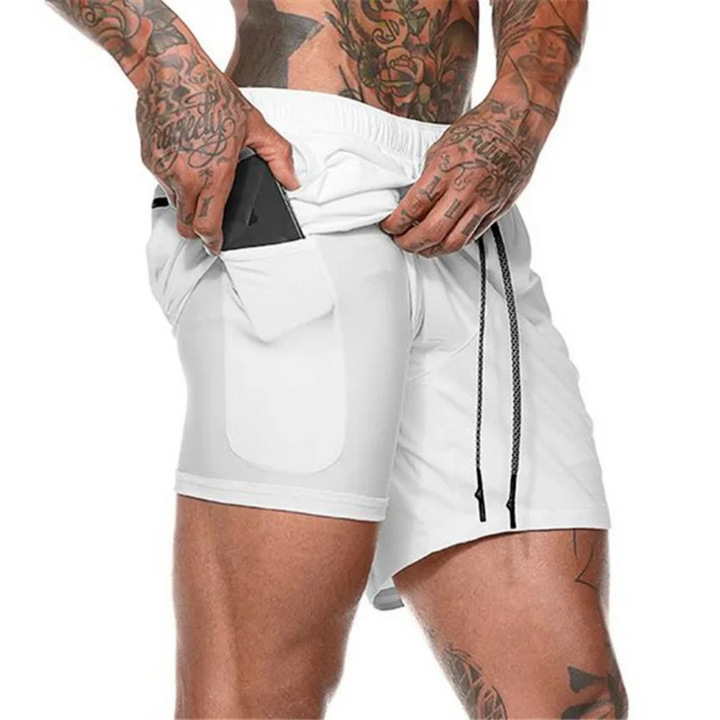 Wolfram | Sportliche Laufshorts Für Herren | Doppellagig