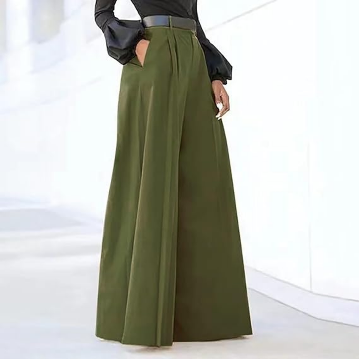 Anina | Damen Weite Hose | High-Waist