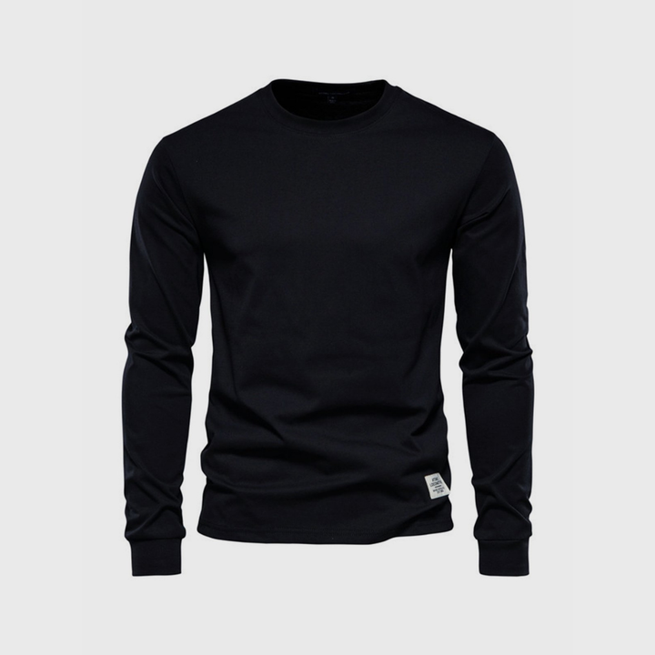 Gregor | Herren Basic Langarmshirt | Rundhalsausschnitt