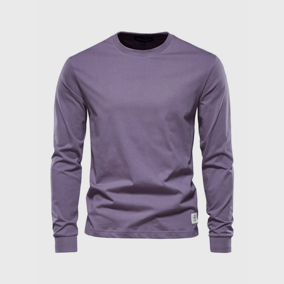 Gregor | Herren Basic Langarmshirt | Rundhalsausschnitt