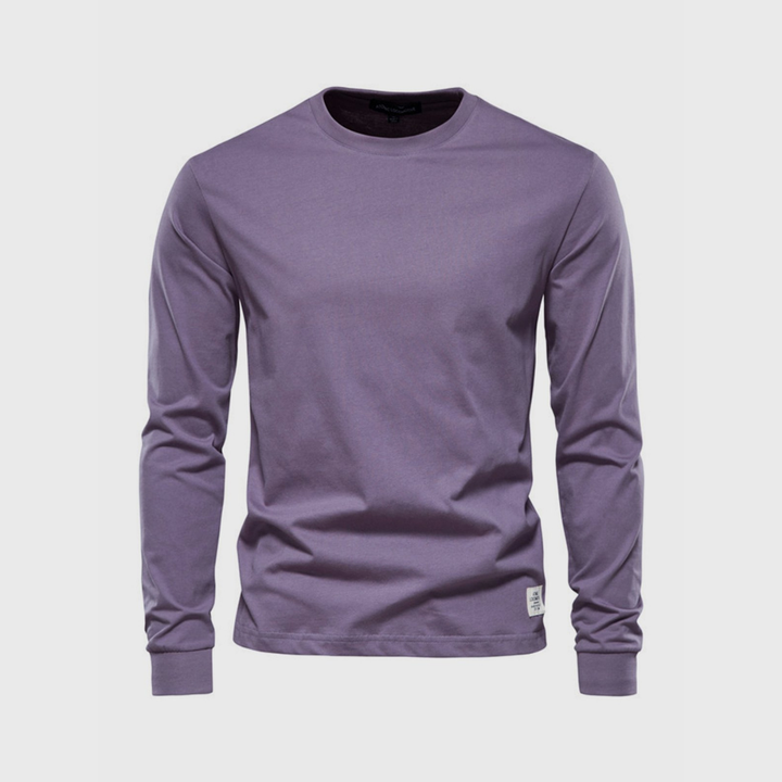 Gregor | Herren Basic Langarmshirt | Rundhalsausschnitt