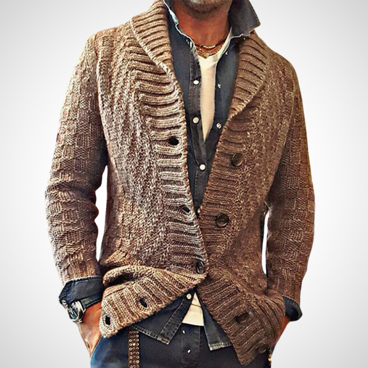Elfriede | Herren Winter Strickjacke | Warm