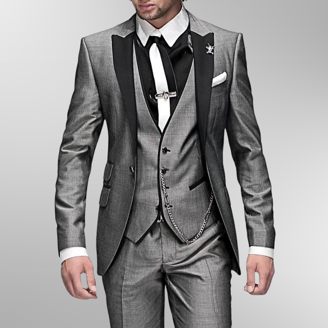 Yasin | Herren Dreiteiliger Anzug | Slim Fit
