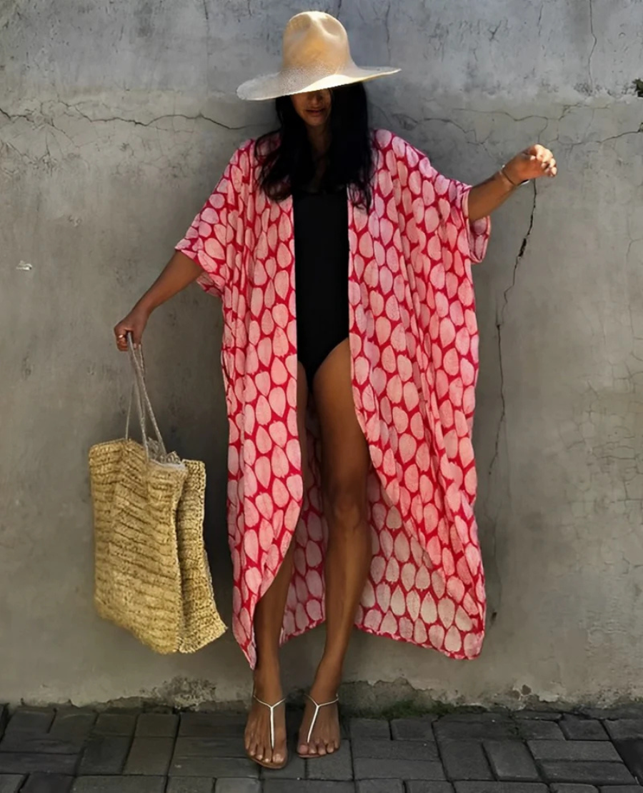 Violaine | Sommerliche Kimono-Robe Für Damen | Charmant