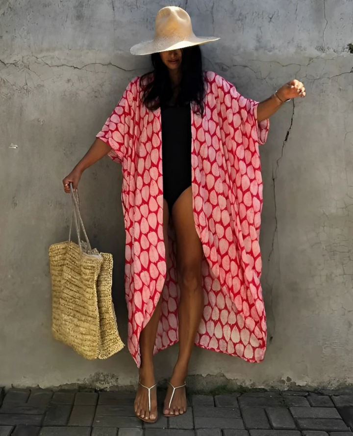 Violaine | Sommerliche Kimono-Robe Für Damen | Charmant