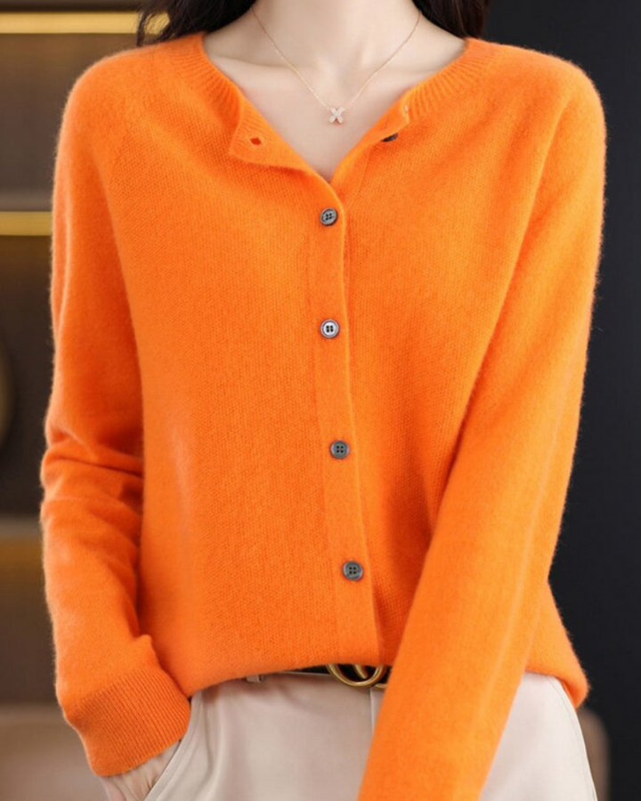 Gretel | Damen Langarm Strickjacke | Bequem