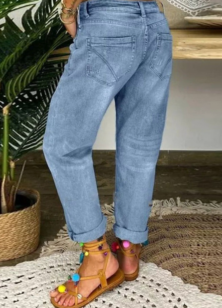 Saffi | Damen Boyfriend-Jeans | Hoher Bund