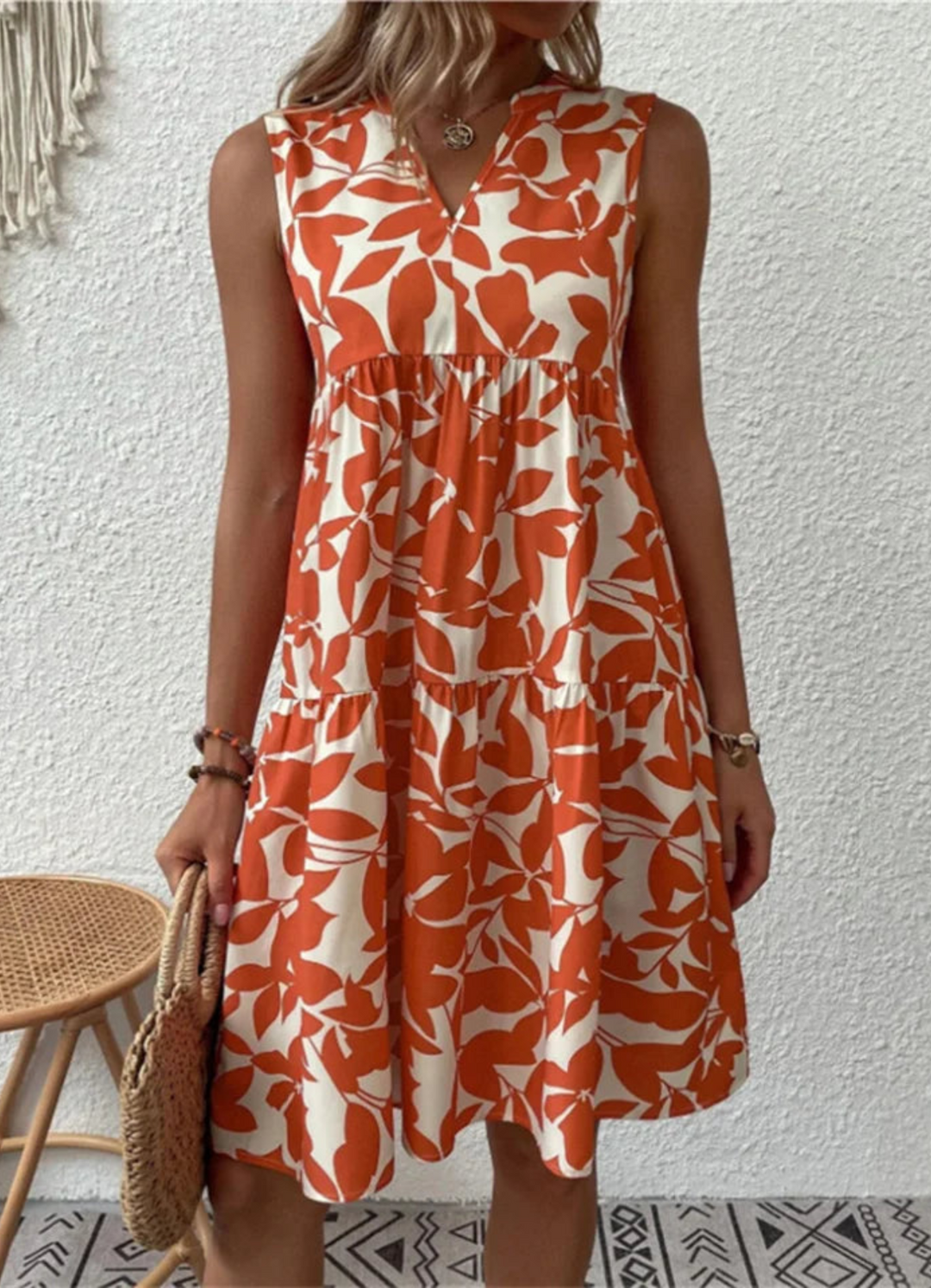 Karli | Damen Knielanges Freizeitkleid | Bequem