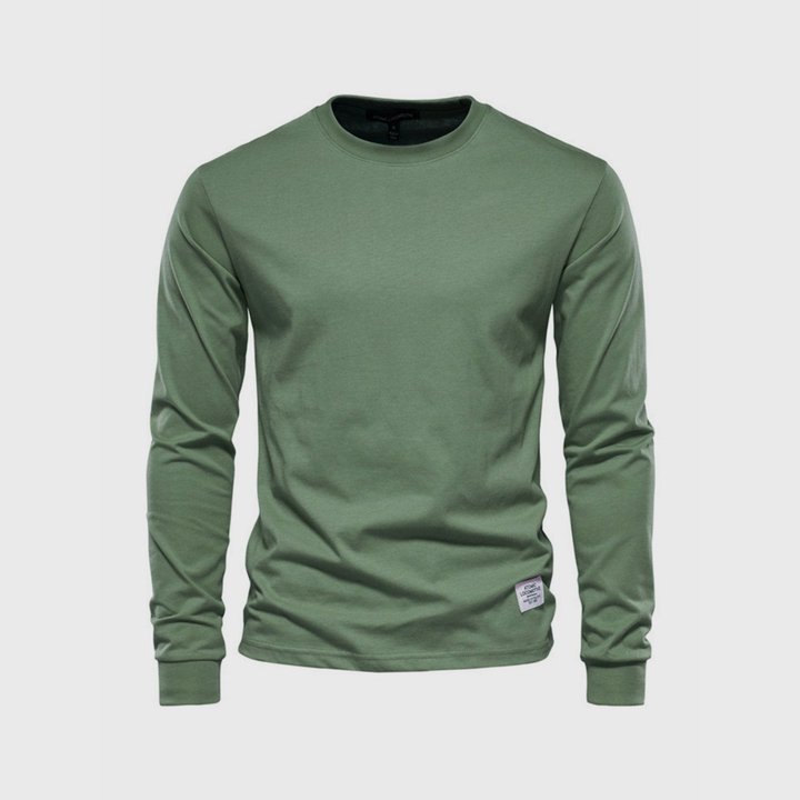 Gregor | Herren Basic Langarmshirt | Rundhalsausschnitt