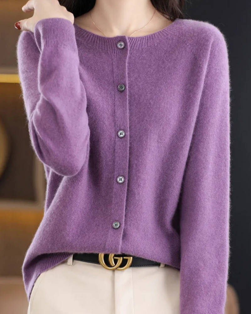 Gretel | Damen Langarm Strickjacke | Bequem