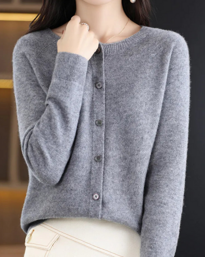 Gretel | Damen Langarm Strickjacke | Bequem