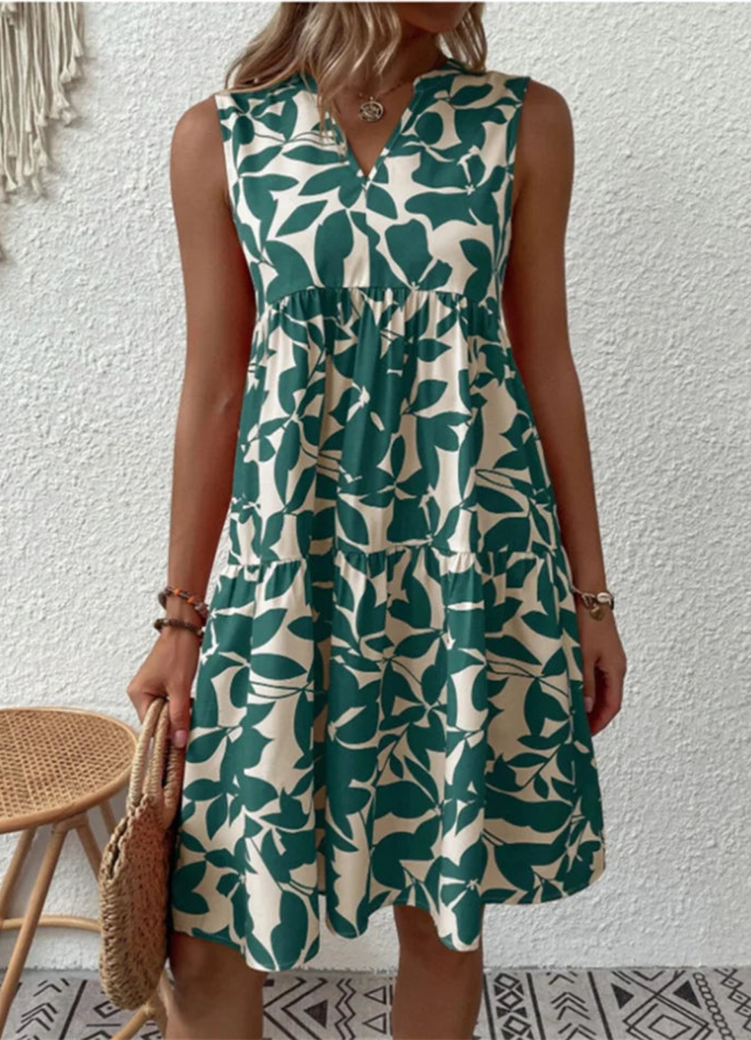 Karli | Damen Knielanges Freizeitkleid | Bequem