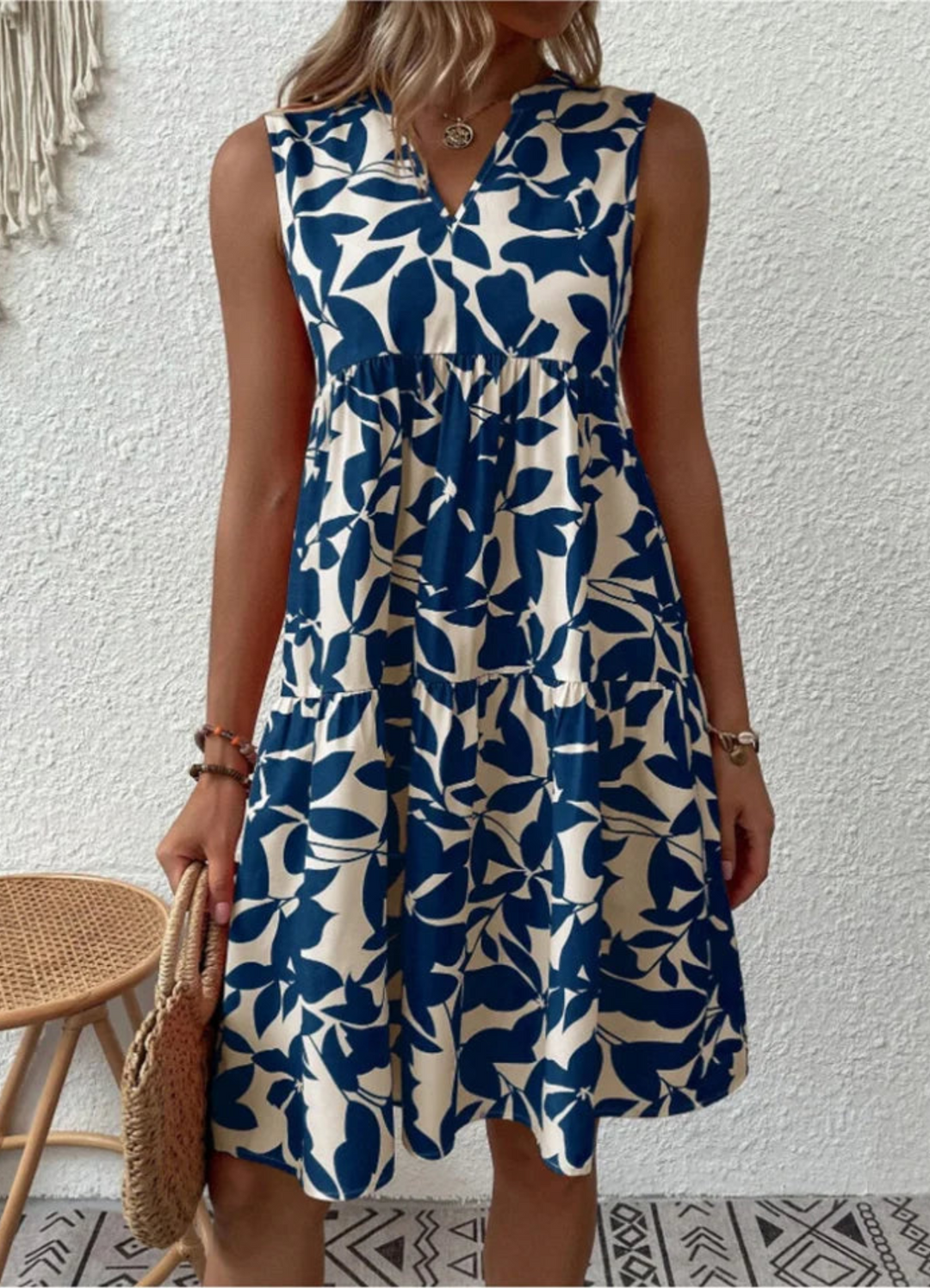 Karli | Damen Knielanges Freizeitkleid | Bequem