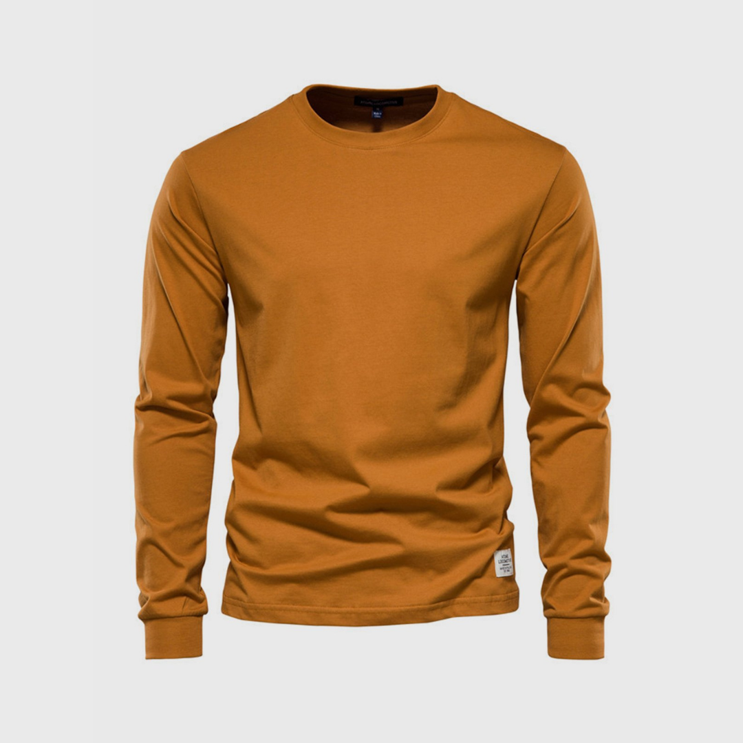 Gregor | Herren Basic Langarmshirt | Rundhalsausschnitt