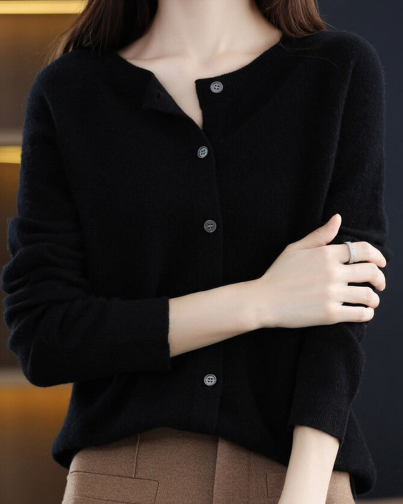 Gretel | Damen Langarm Strickjacke | Bequem