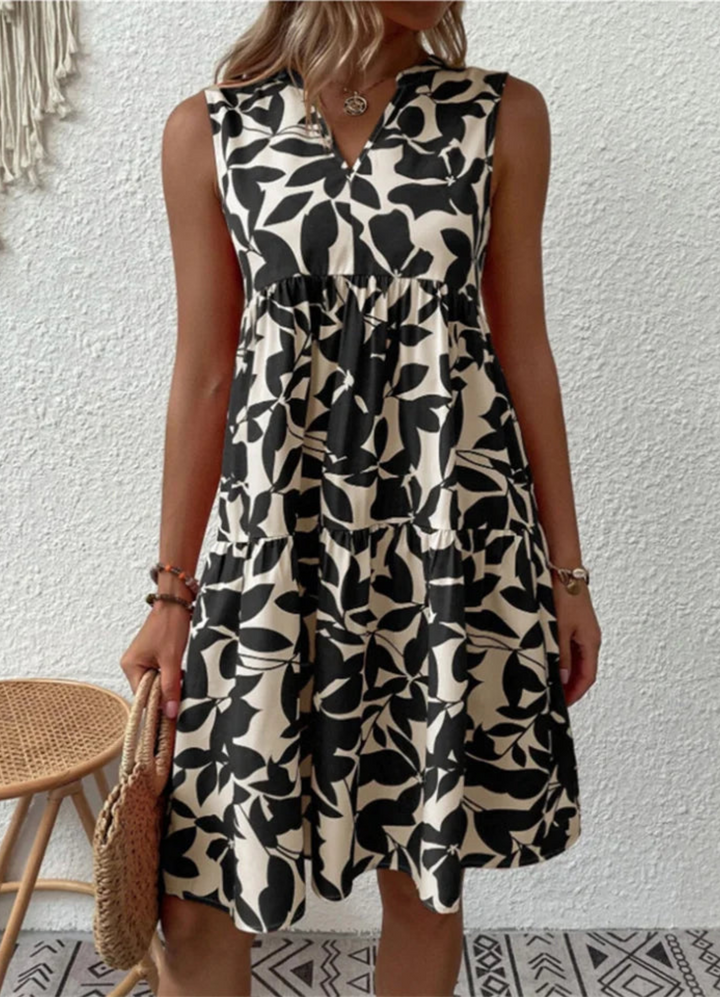 Karli | Damen Knielanges Freizeitkleid | Bequem