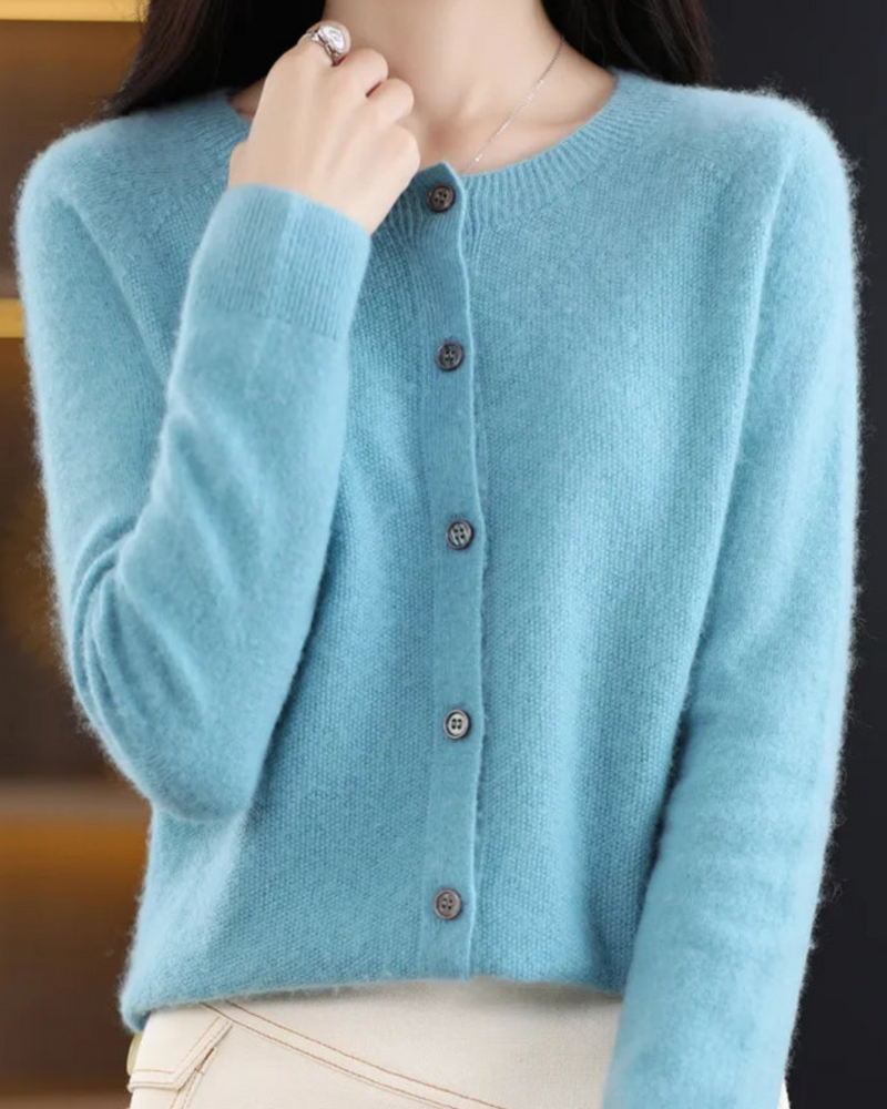 Gretel | Damen Langarm Strickjacke | Bequem