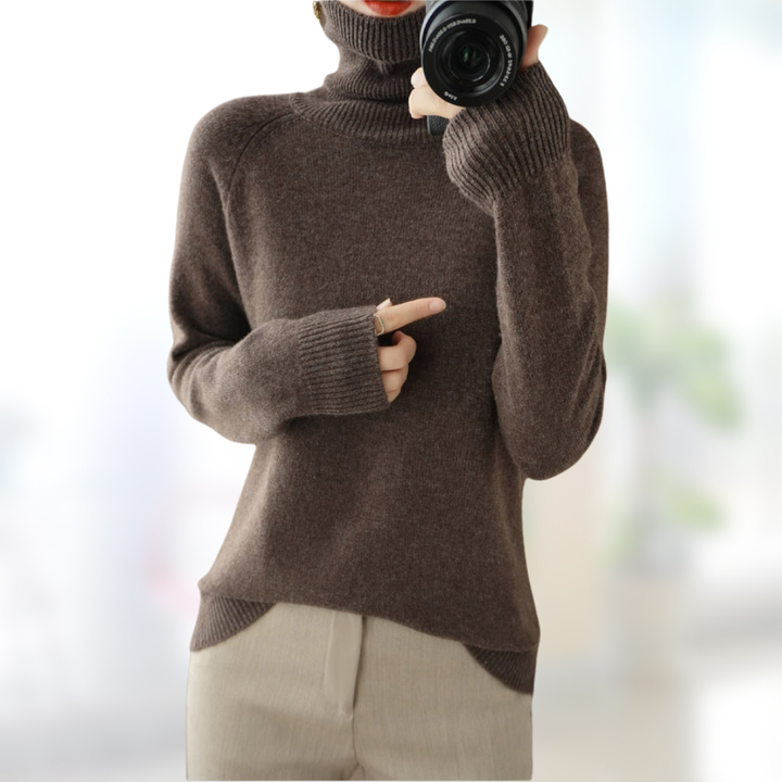 Franziska | Damen Winter Rollkragenpullover | Warm