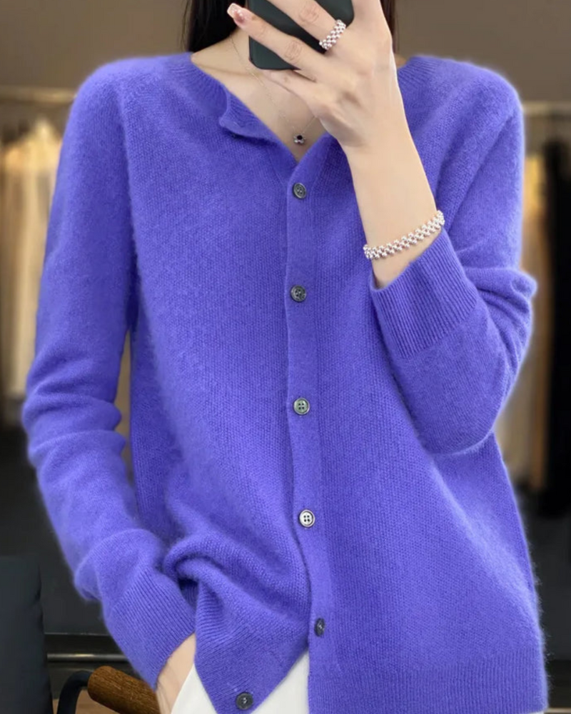 Gretel | Damen Langarm Strickjacke | Bequem