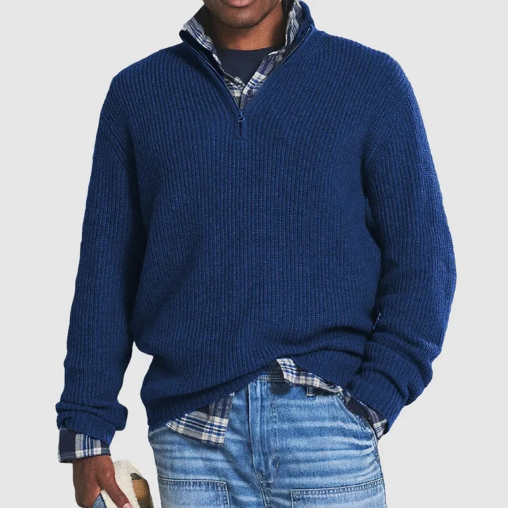 Vaduz | Herren Halbreißverschluss Pullover | Wärme