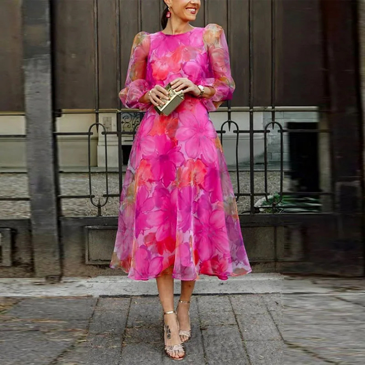 Margrit | Luftiges Blumenkleid Für Damen | Leicht