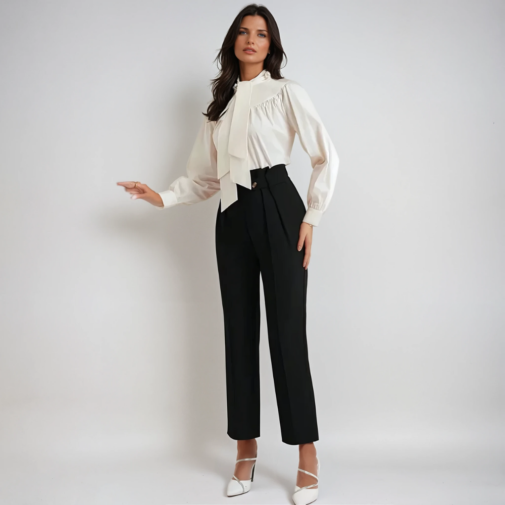 Charlotte | Hohe Taille Freizeithose Für Damen | Schick