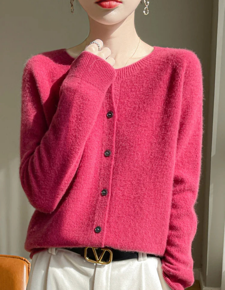 Zelinda | Damen Langarm Cardigan | Winter