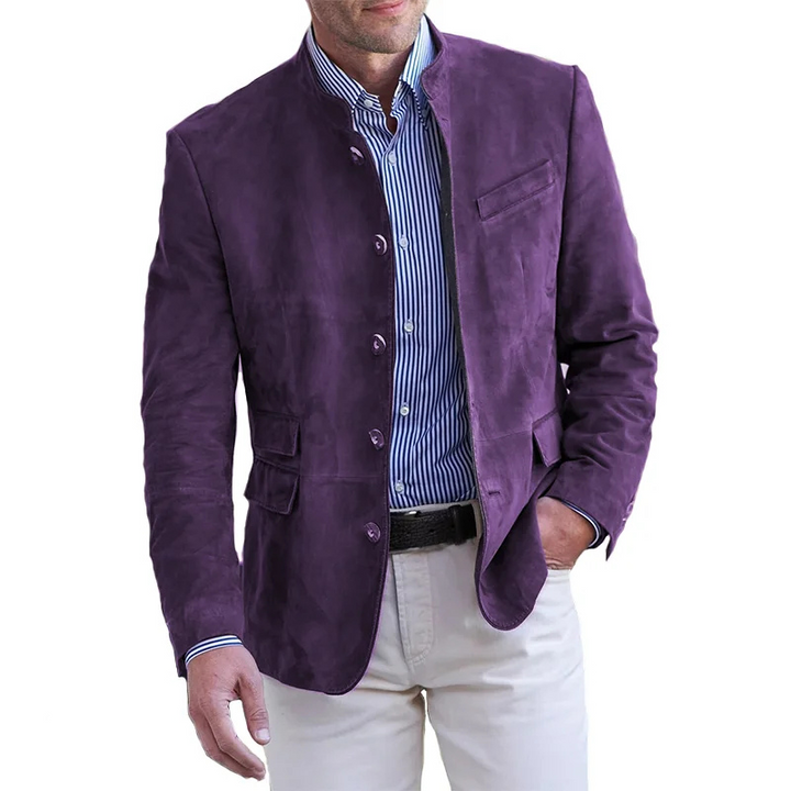 Friedhelm | Stilvolle Kragenjacke Für Herren | Elegant