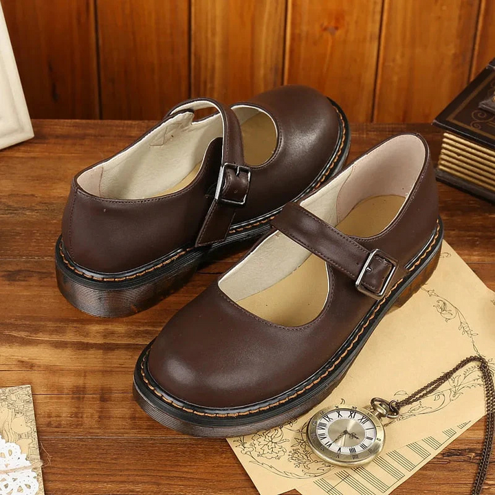 Bernadette | Vintage-Schnallenschuhe Für Damen | Zeitlos