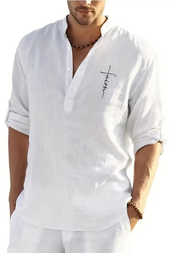 Sandro | Langarm-Shirt mit V-Ausschnitt für Herren | Sommer