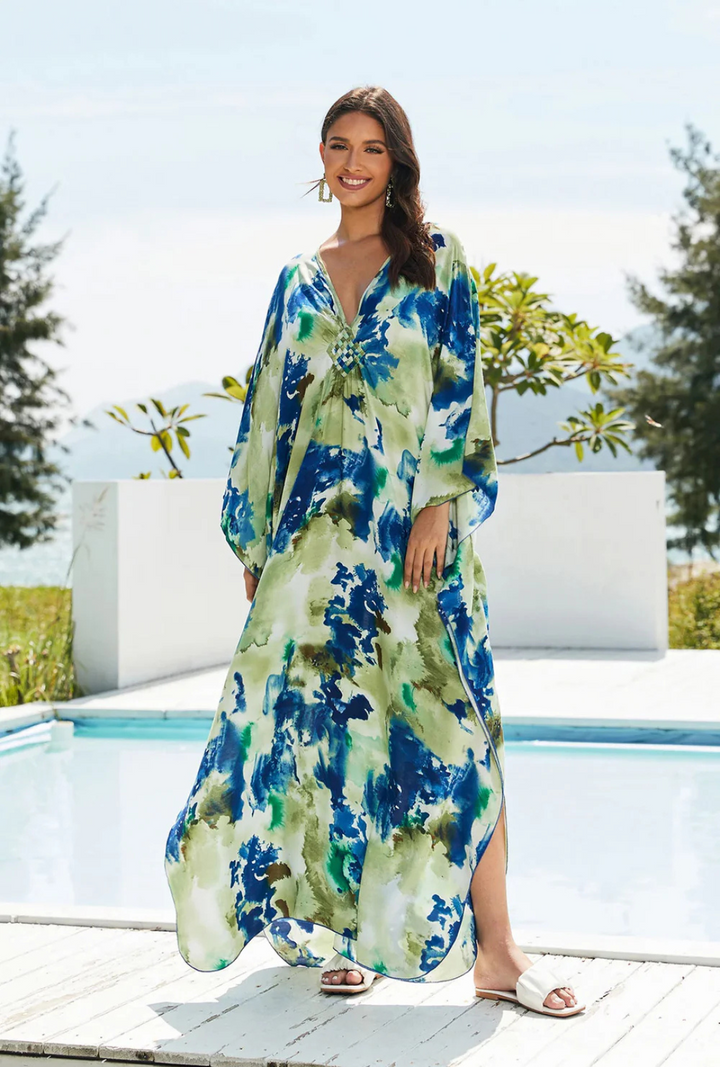 Siglinde | Tie-Dye Maxikleid Für Damen | Sommerlich