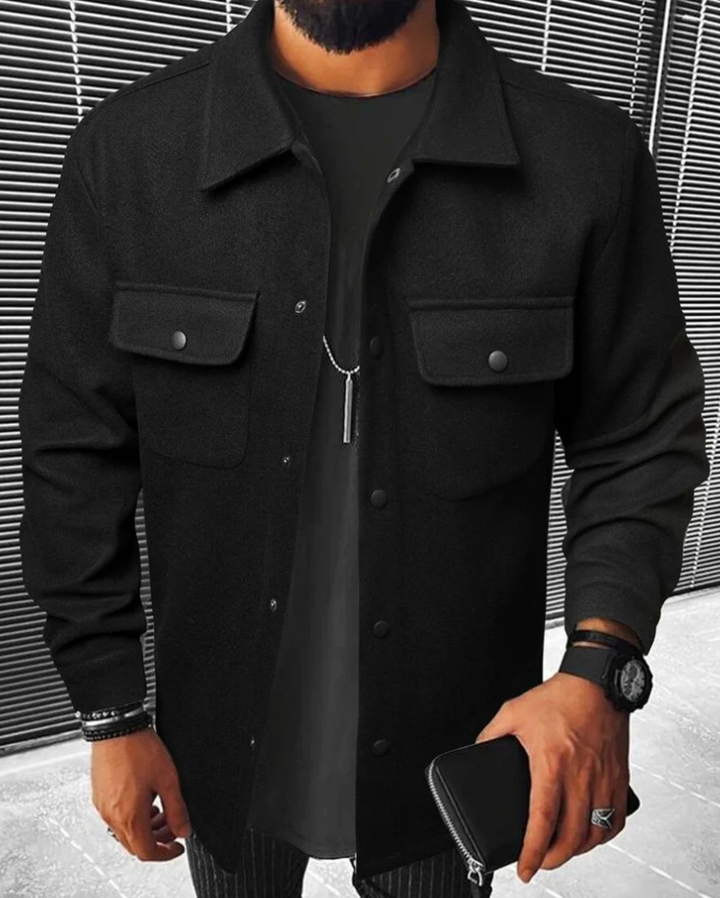 Perkin | Buttoned Shirt Jacket Für Herren | Funktional
