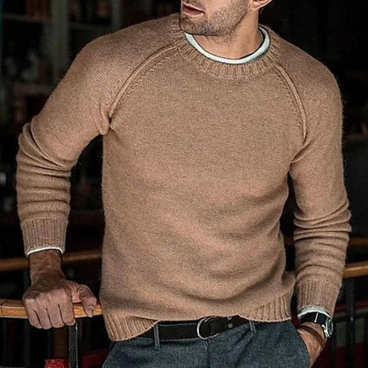 Mikkel | Rundhals Pullover Für Herren | Warm