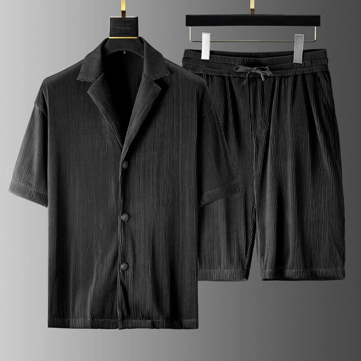 Marek | Polo-Shirt mit Shorts Set für Herren | Vintage