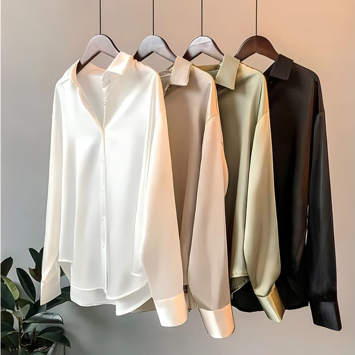 Adele | Damen Langarm Bluse | Elegant