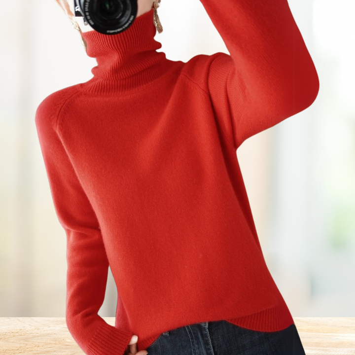 Franziska | Damen Winter Rollkragenpullover | Warm