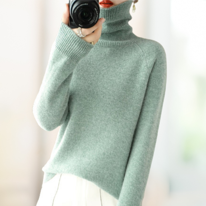 Franziska | Damen Winter Rollkragenpullover | Warm